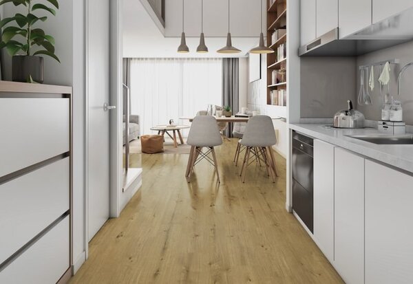 Lepená vinylová podlaha Classen Dryback Nuva Select - Pure Oak Mid Brown