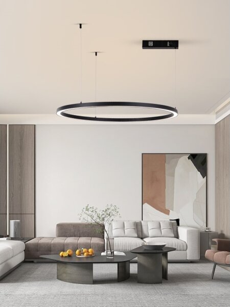 Immax NEO 07215L-LED Stmívatelný lustr na lanku FINO 60W/230V 80cm černá Tuya+DO