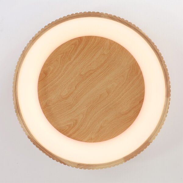 Brilagi - LED Stropní svítidlo FALCON WOOD MODERN LED/40W/230V pr. 60 cm dřevo