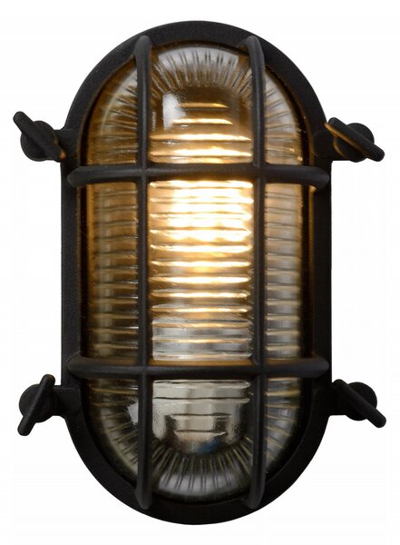 Lucide 11891/20/30 nástěnná venkovní lampa Dudley 1x40W | E27 | IP65 - černá, stmívatelná