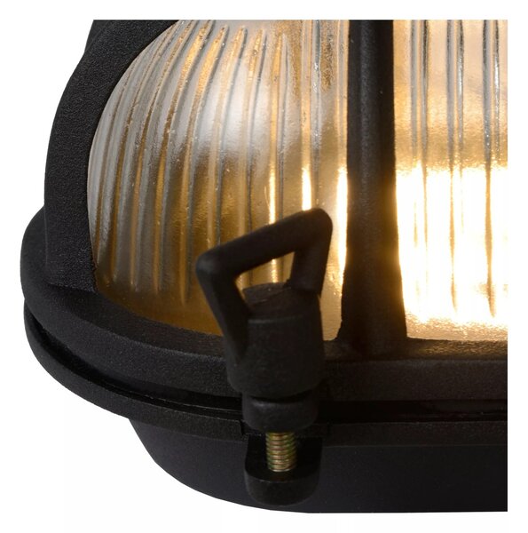 Lucide 11891/20/30 nástěnná venkovní lampa Dudley 1x40W | E27 | IP65 - černá, stmívatelná