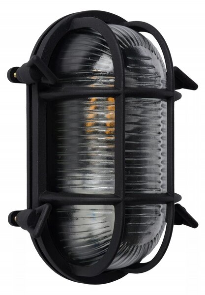Lucide 11891/20/30 nástěnná venkovní lampa Dudley 1x40W | E27 | IP65 - černá, stmívatelná