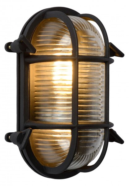 Lucide 11891/20/30 nástěnná venkovní lampa Dudley 1x40W | E27 | IP65 - černá, stmívatelná