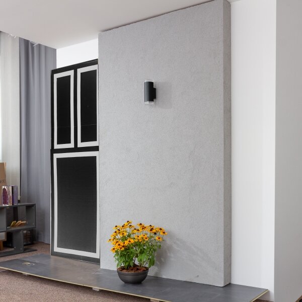 Brilagi - Venkovní nástěnné svítidlo MATERA 2xGU10/30W/230V černá IP54