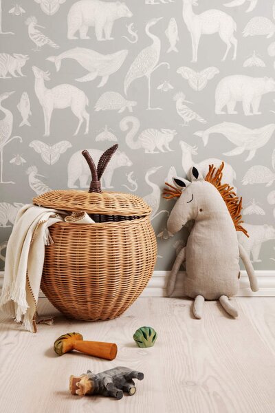 Ferm Living Úložný koš Braided Apple Large, natural