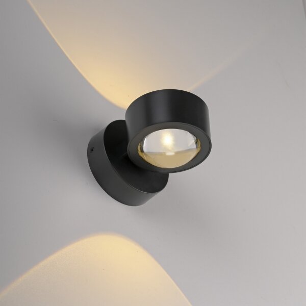 Schöner Wohnen 19331-18 - LED Nástěnné svítidlo CHIA 2xLED/2W/230V černá