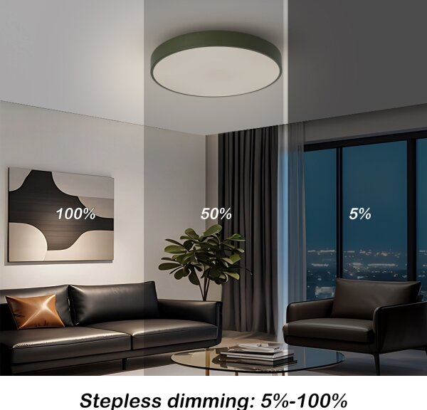 Brilagi - LED Stm stropní svítidlo POOL LED/48W/230V 3000-6000K 40 cm zelená+DO