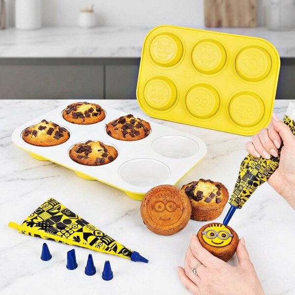 Forma na muffiny + zdobička s titanovým povrchem 6 ks kolekce MIMONI