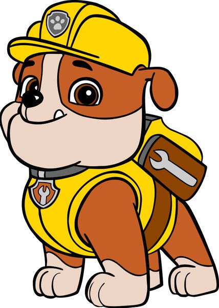 Živá Zeď Dřevěné vybarvovací postavičky Tlapková patrola Rubble a Rocky