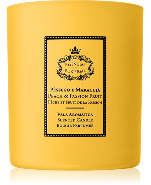 Essencias de Portugal + Saudade Natura Peach & Passion Fruit vonná svíčka 180 g
