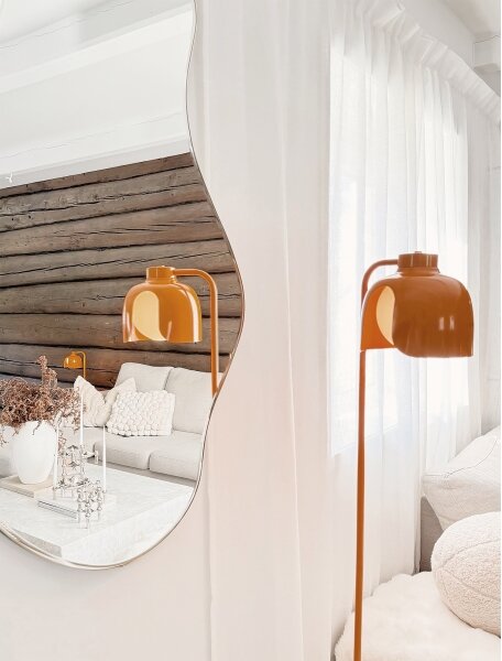 Osram - Stojací lampa DECOR COROLLE 1xE27/15W/230V oranžová
