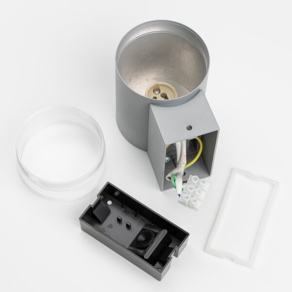 Brilagi - LED RGBW Venkovní nástěnné svítidlo MATERA 1xGU10/4,8W/230V šedá IP54