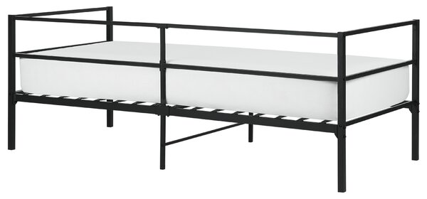 Postel Kov BATTUT 90 x 200 cm Černá