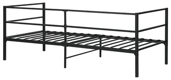 Postel Kov BATTUT 90 x 200 cm Černá