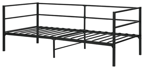 Postel Kov BATTUT 90 x 200 cm Černá