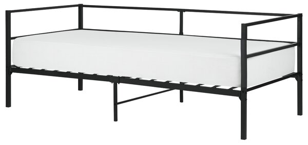 Postel Kov BATTUT 90 x 200 cm Černá