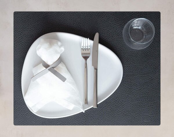 Lind DNA Prostírání Square Hippo L, black-anthracite