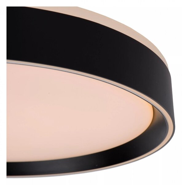 Lucide 79182/24/30 LED přisazené stropní svítidlo Nuria 1x18W | 1920lm | 2700K - černá, stmívatelné