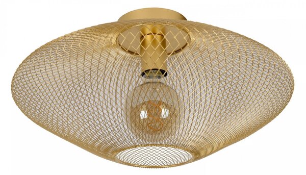 Lucide 21123/45/02 přisazené stropní svítilo Mesh 1x40W | E27 - mosazná, stmívatelné
