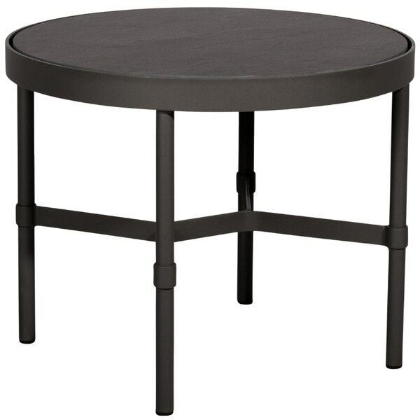 Černý keramický zahradní odkládací stolek Mindo 100 58,5 cm