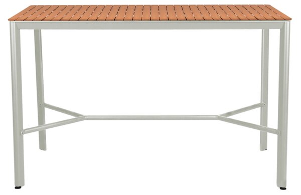 Šedý teakový zahradní barový stůl No.102 Mindo 163 x 81,5 cm