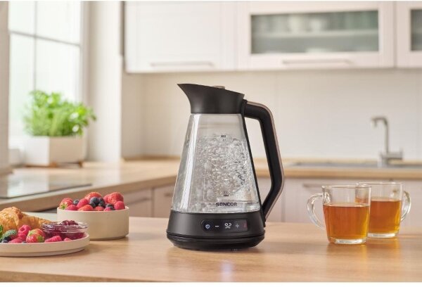 Sencor - Rychlovarná konvice s termoregulací 1,5 l 2150W/230V černá/rose gold
