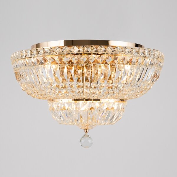 Maytoni DIA100-CL-12-G - Stropní svítidlo BASFOR 12xE14/60W/230V zlatá