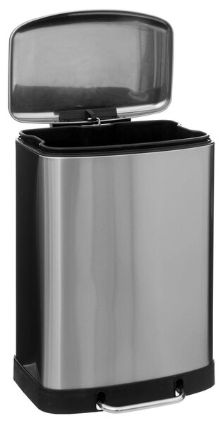 Odpadkový koš, velká kapacita, nerezová ocel, 50 l