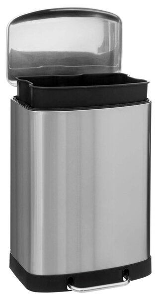 Odpadkový koš, velká kapacita, nerezová ocel, 50 l
