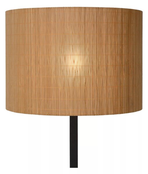 Lucide 03729/81/30 stojací lampa Magius 1x40W | E27 - ratan, výpínač na kabelu