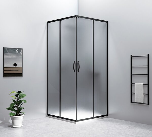 Gelco Gelco, SIGMA SIMPLY BLACK sprchové dveře posuvné pro rohový vstup 800 mm, čiré sklo, GS2180B