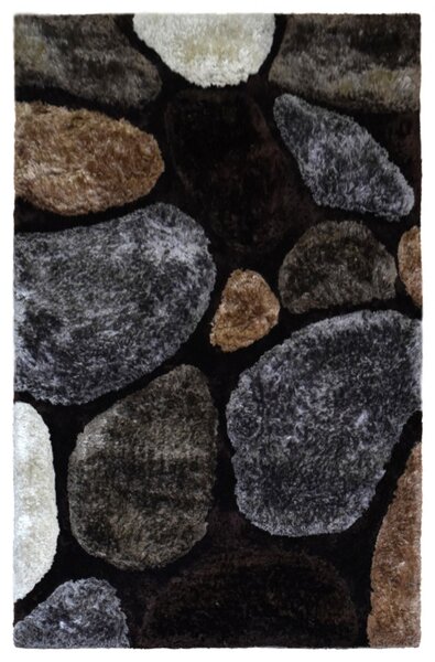 Hans Home | Ručně všívaný kusový koberec Soft Stone, hnědá