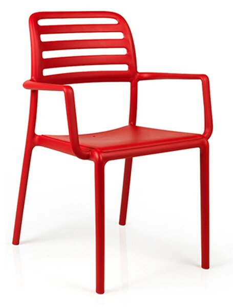 Nardi Designové plastové křesílko COSTA Odstín: Rosso - Červená