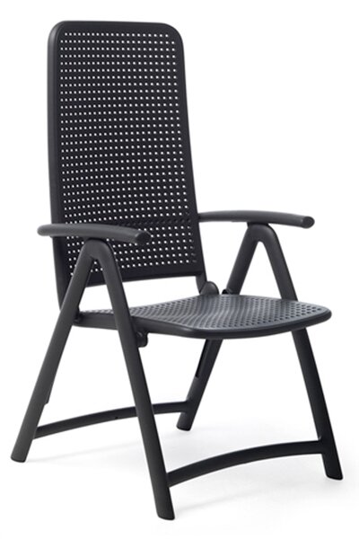 NARDI Skládací plastová židle DARSENA Odstín: Antracite