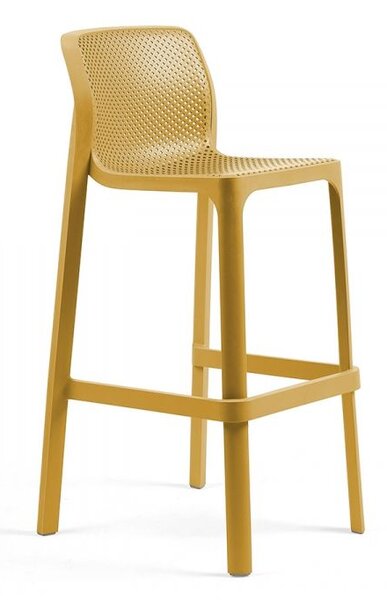 Nardi Plastová barová židle NET Odstín: Senape - Žlutá