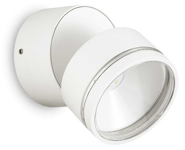 Ideal Lux 285474 LED venkovní nástěnné svítidlo Omega Ap Round 1x7W | 610lm | 3000K | IP54 - bílá