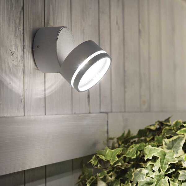 Ideal Lux 285504 LED venkovní nástěnné svítidlo Omega Ap Square 1x7W | 650lm | 4000K | IP54 - černá