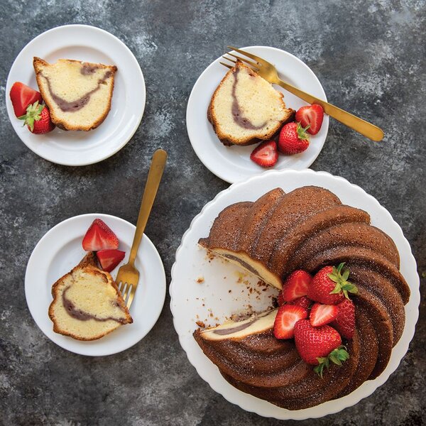Hliníková forma na bábovku Swirl Gold