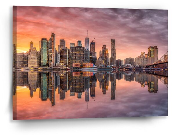 Sablio Obraz New York Západ slunce - 90x60 cm