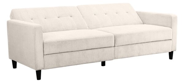 Bílá manšestrová rozkládací pohovka 82 cm Hartford – Støraa