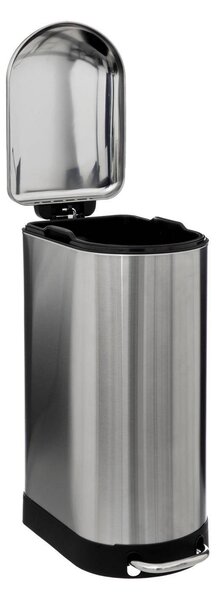 Úzký odpadkový koš Ariane, nerezová ocel, s pedálem, 30 l