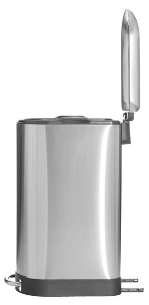 Úzký odpadkový koš Ariane, nerezová ocel, s pedálem, 30 l
