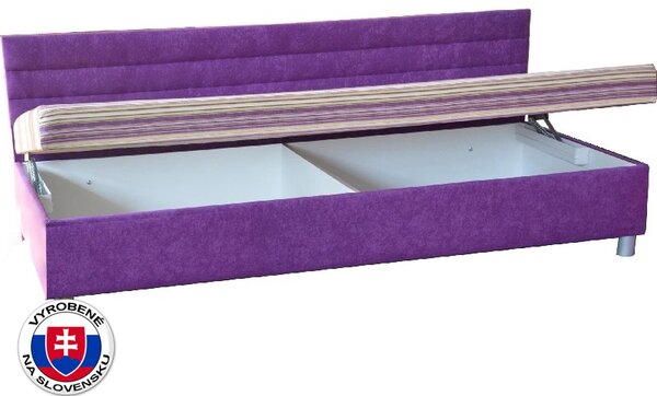 Jednolůžková postel (válenda) 100 cm Emil 1 (se sendvičovou matrací)
