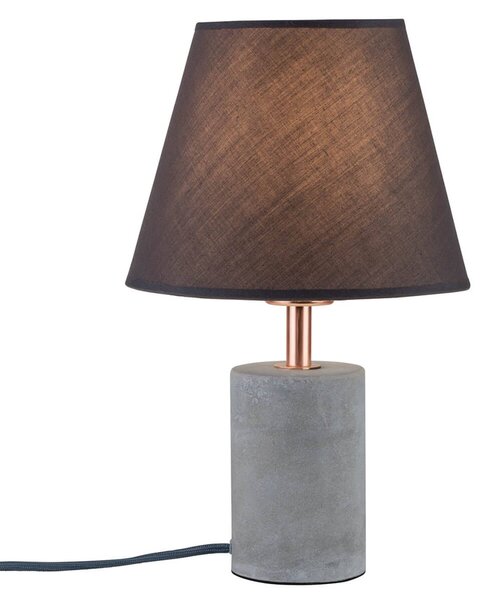 Paulmann Tem Textil-stolní lampa s betonovou nohou