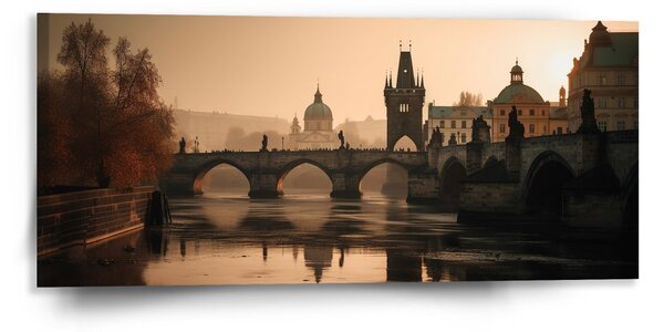 Sablio Obraz Praha Karlův most 1 - 110x50 cm