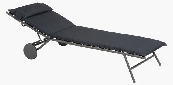 Opalovací lehátko MIAMI II BeComfort šedá Dark Grey