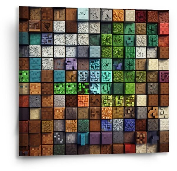 Sablio Obraz Blocks Abstract - 50x50 cm