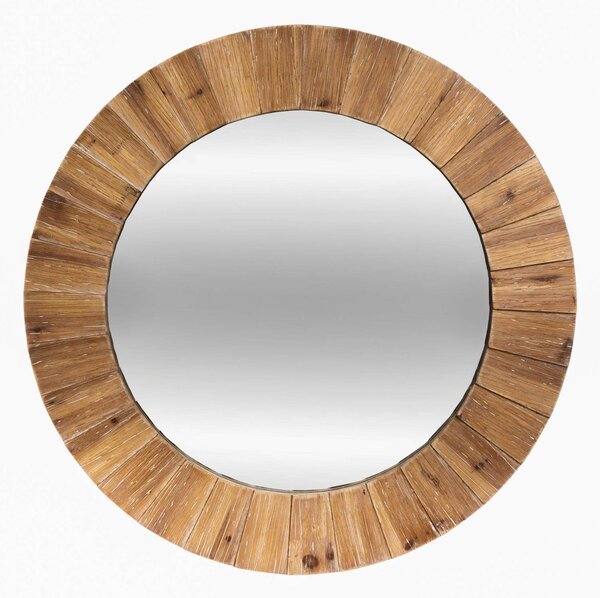 Zrcadlo v dřevěném rámu, jedle, ? 83 cm