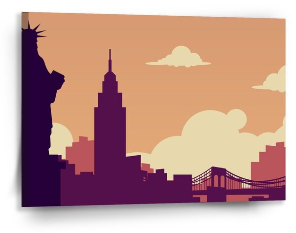 Sablio Obraz New York Socha svobody Art - 90x60 cm