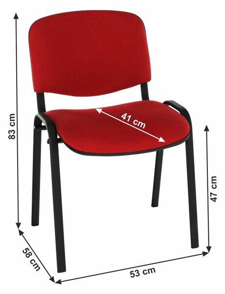 Konferenční židle Isior (červená)